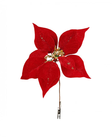 Rdeča Poinsettia Cvet 20 cm