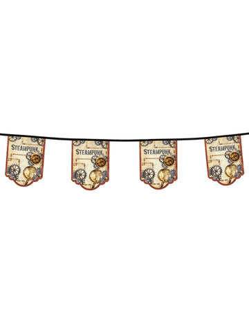 Garland 11 Pennants v Steampunku 4 m Steampunk