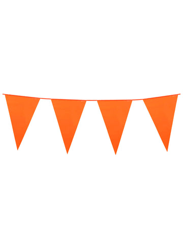 Orange Pennant Garland 10m