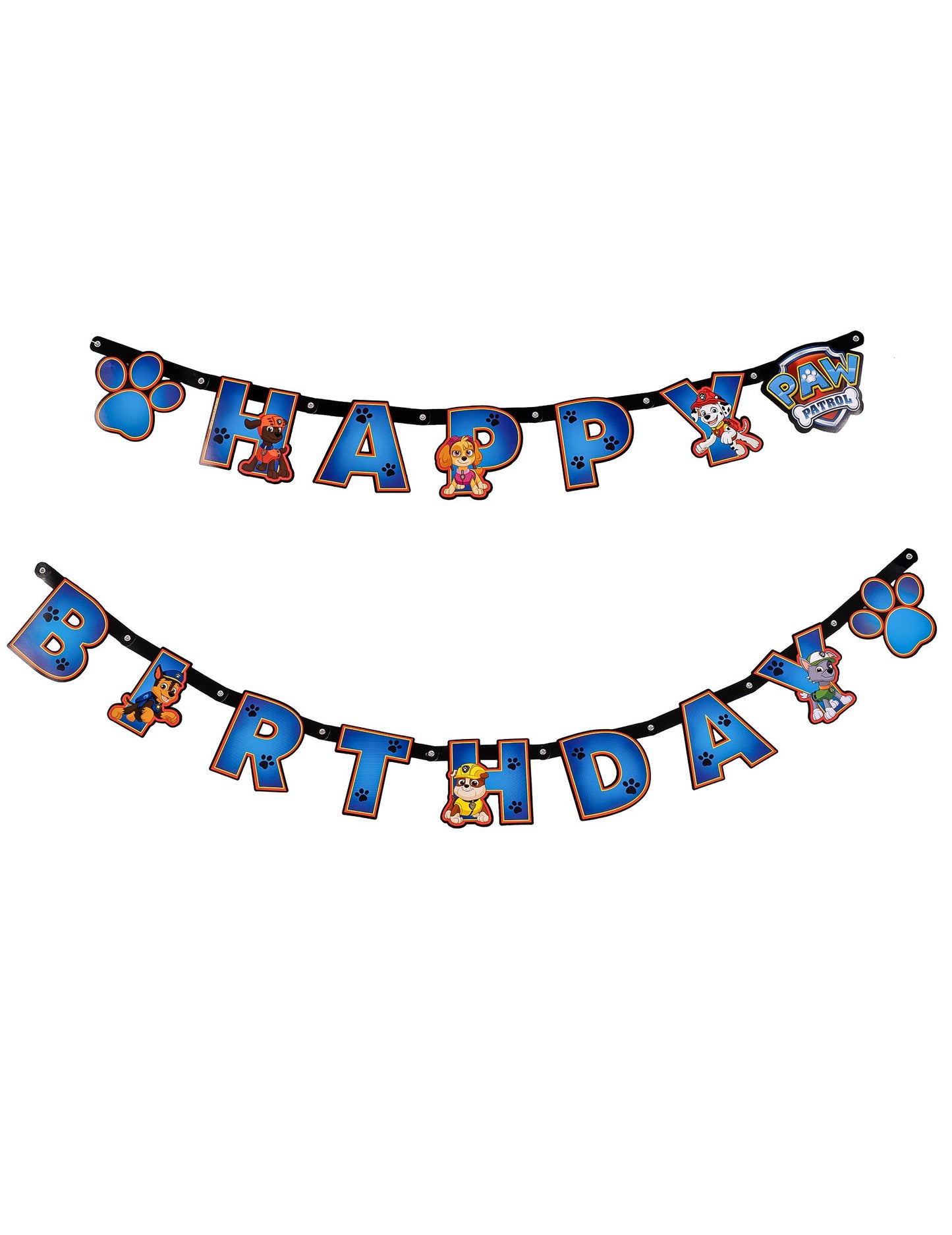 Garland Happy Birthday Pat'Patrol 15 cm x 2 m