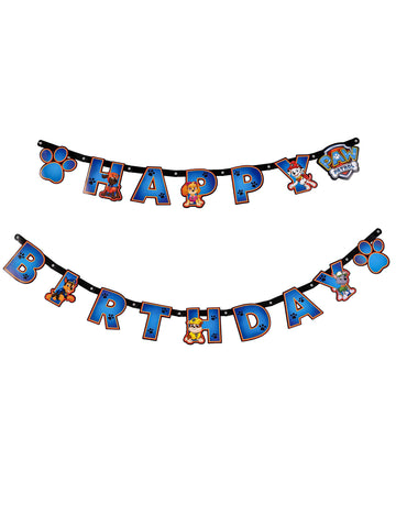 Garland Happy Birthday Pat'Patrol 15 cm x 2 m