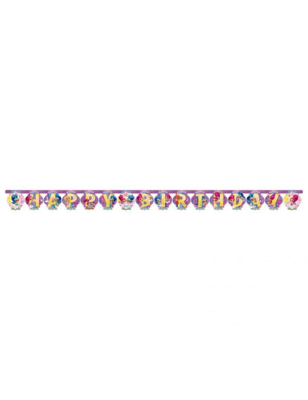 Guirland Happy Birthday Shimmer in Shine200x15cm