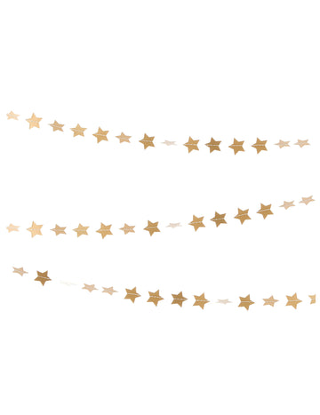 Mini bleščice Golden Stars Garland 2,5 m