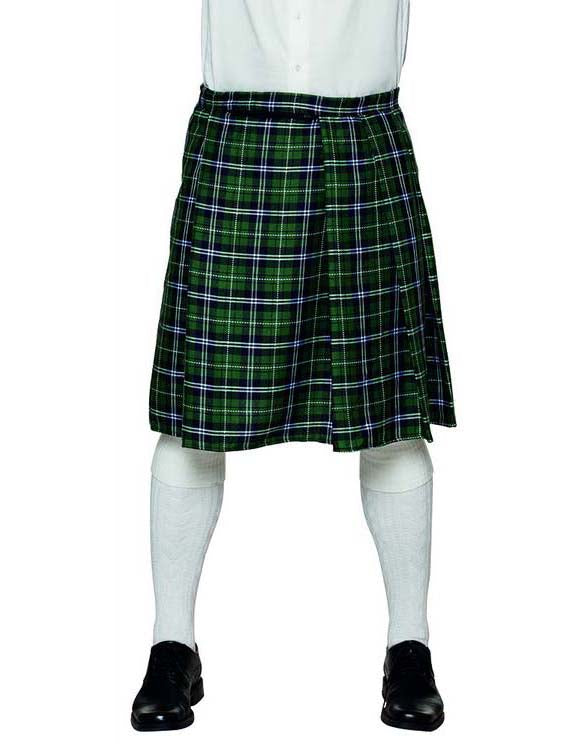 Zeleni škotski kilt človek