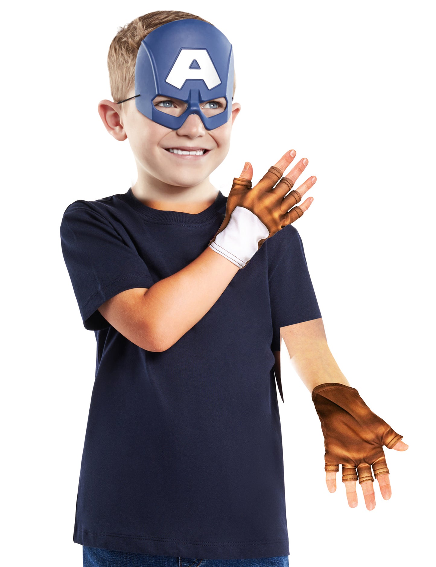 Komplet za dodatke za maske in otroške rokavice Captain America