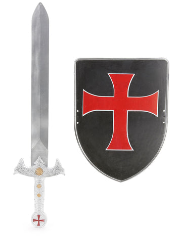 KIT SHIELD IN MEČ PLASTIČNEGA Cross Knight za otroke