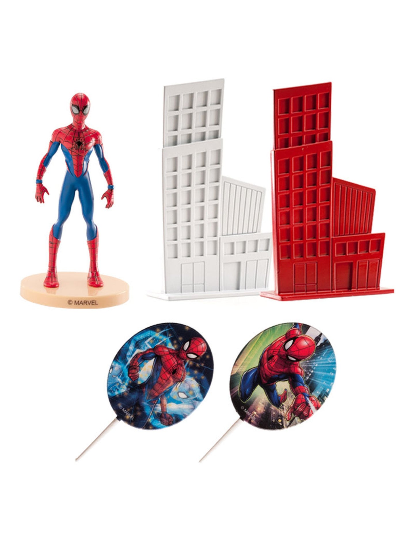 Spiderman 8 cm komplet za dekoracijo torte Spiderman