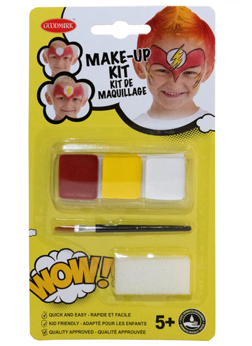 Super Hero Makeup Kit z otroško krtačo in gobo