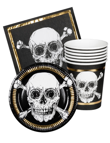 Crockery komplet 6 osebe pirate Jolly Roger