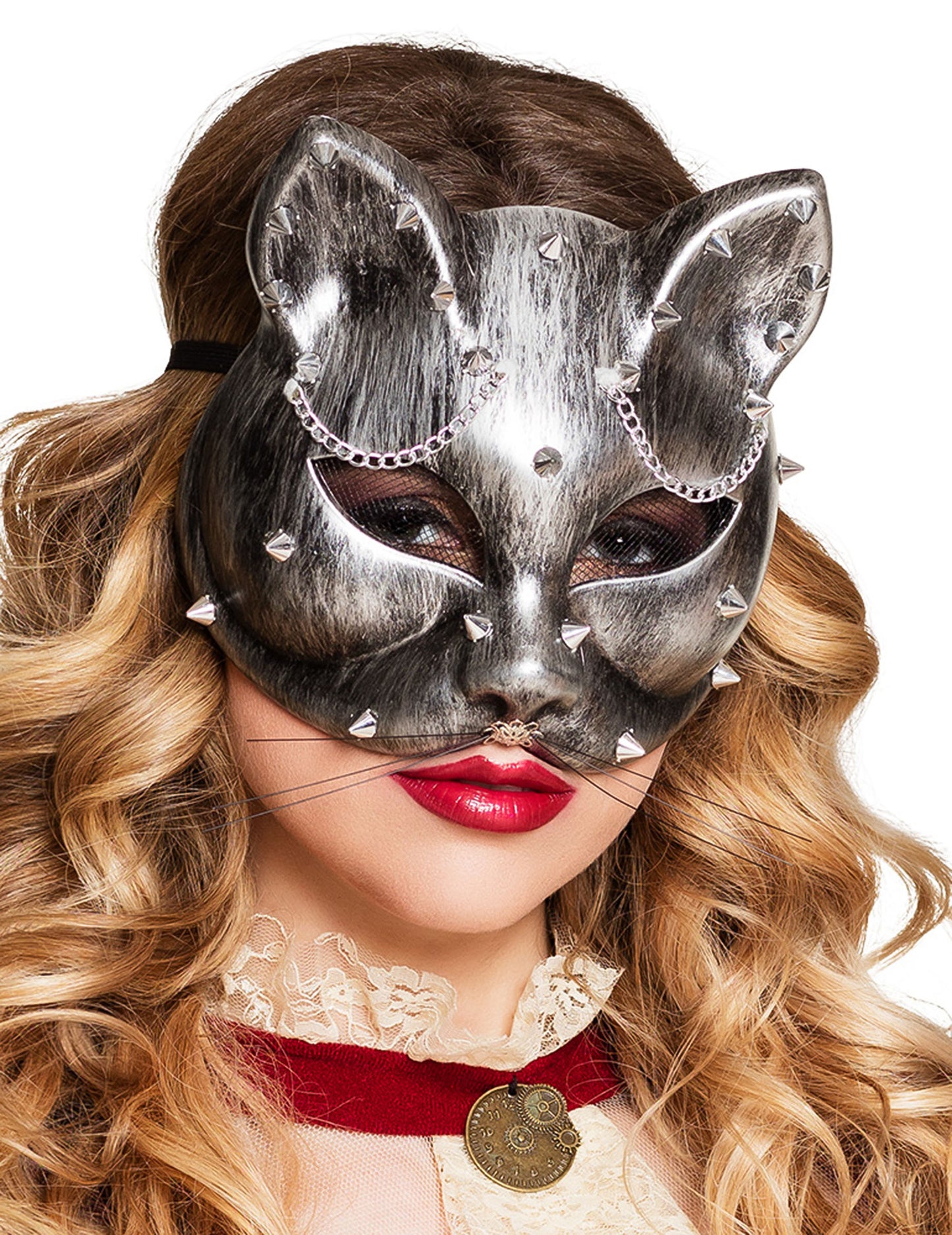 Wolf Silver Cat Adult Steampunk