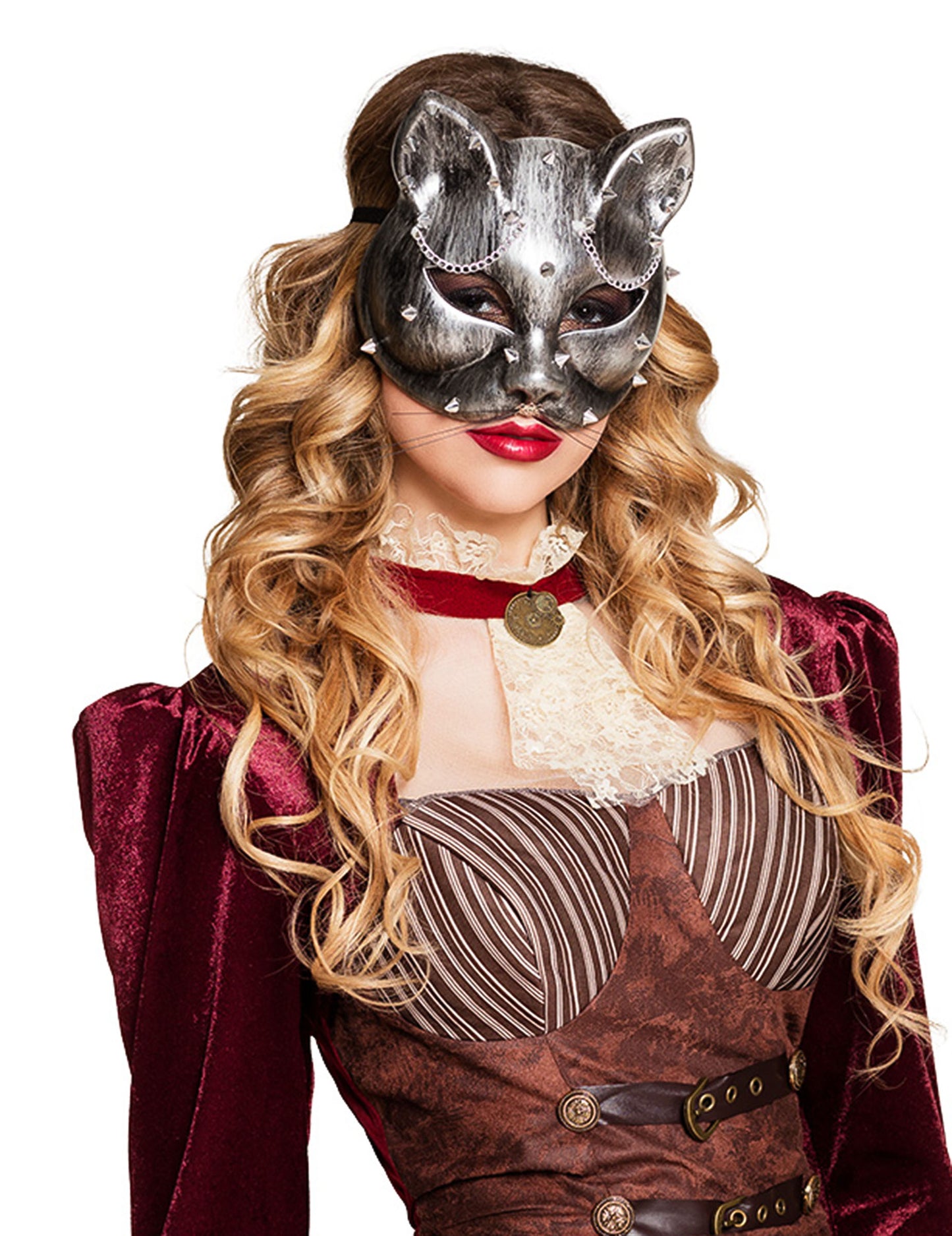 Wolf Silver Cat Adult Steampunk