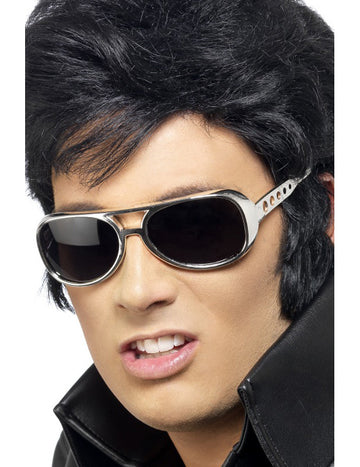 Odrasla srebrna očala Elvis