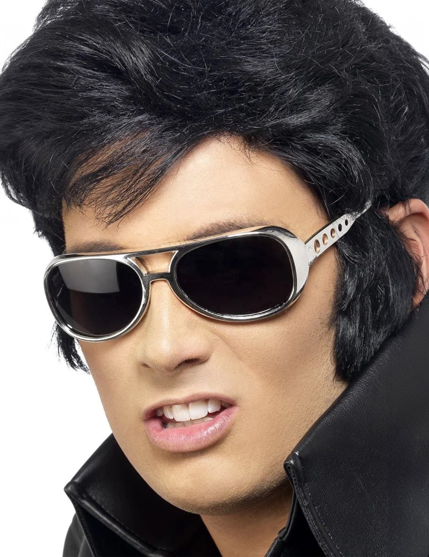 Odrasla srebrna očala Elvis