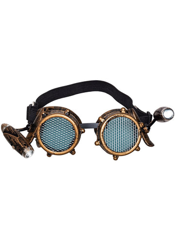 Očala z odraslimi steampunk spredaj svetloba