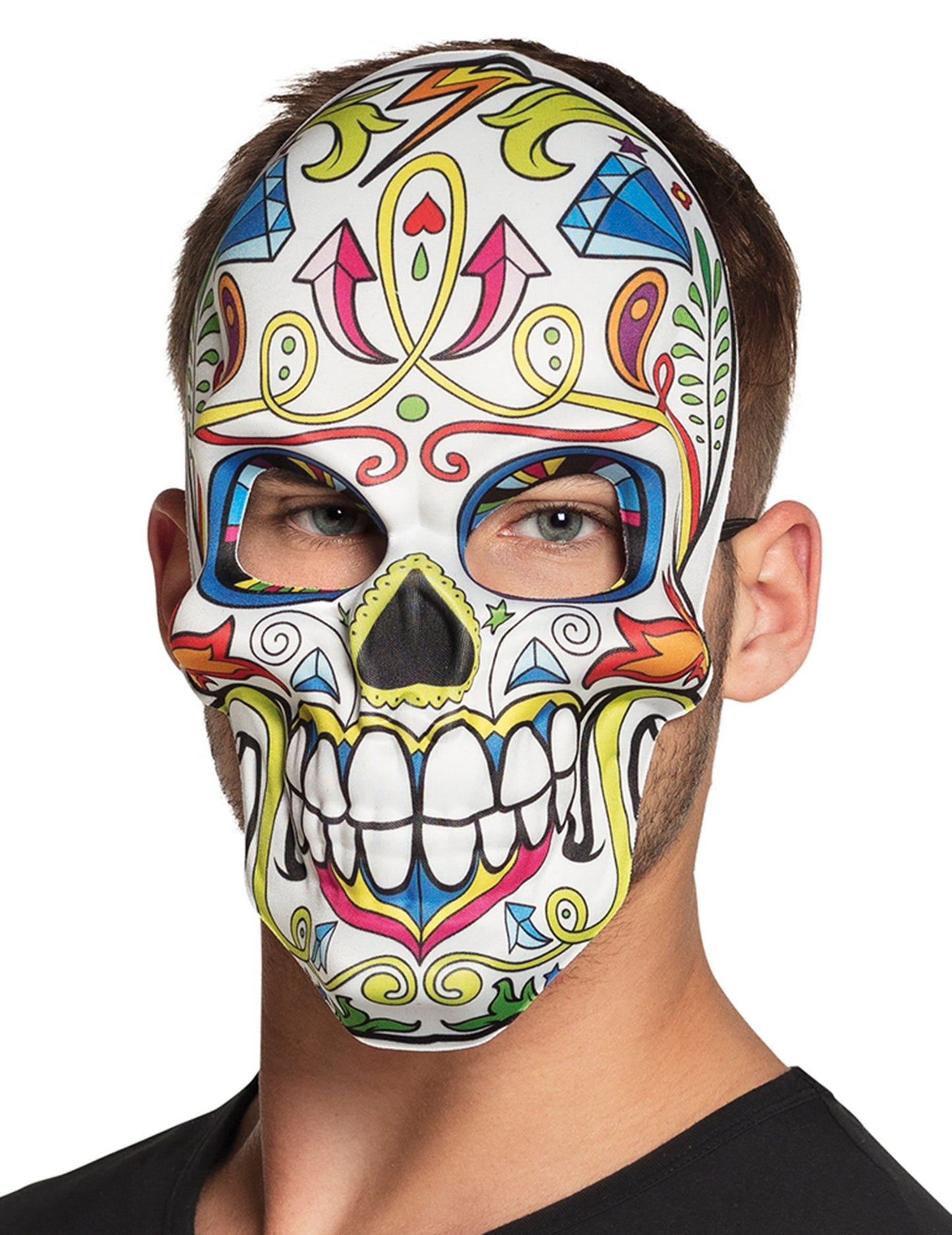 Dia Maska Los Muertos White