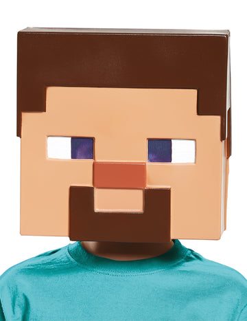 Maska za otroško masko Steve Minecraft