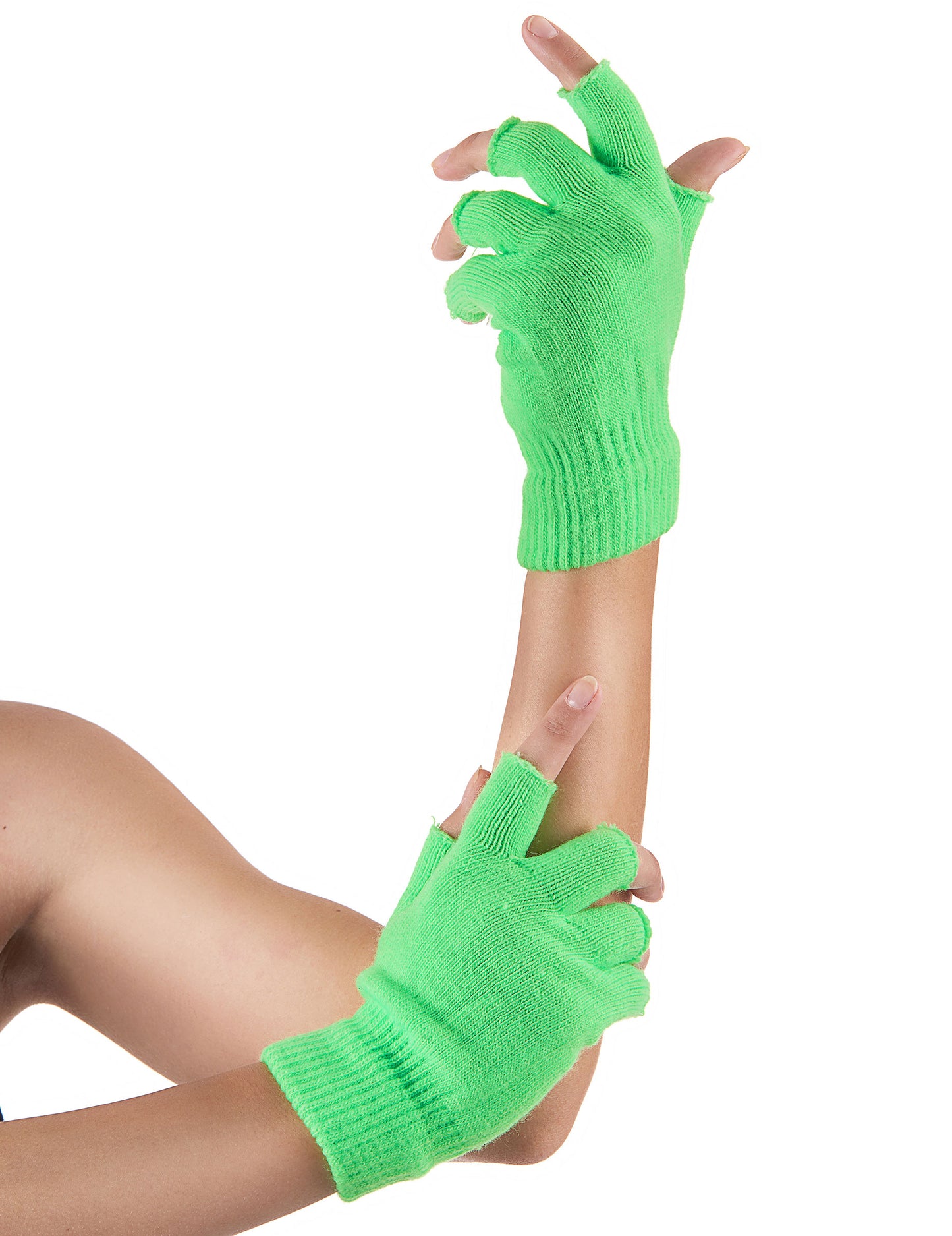 Kratki mittens fluo odrasli zeleni