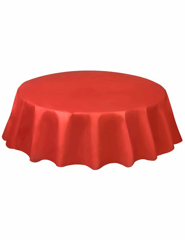 Prikaz okroglega plastičnega zaslona Red 2m13 Tablecloth