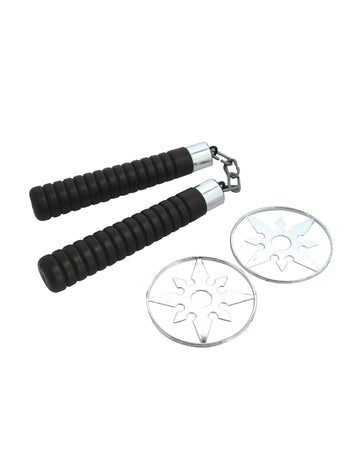 Otroški Nunchaku in Shurikens v plastiki