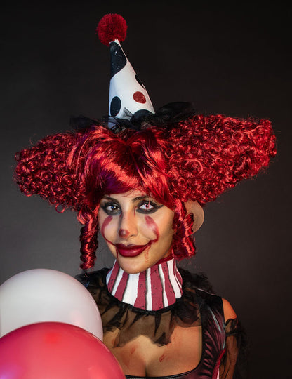 Red Psycho Clown Woman