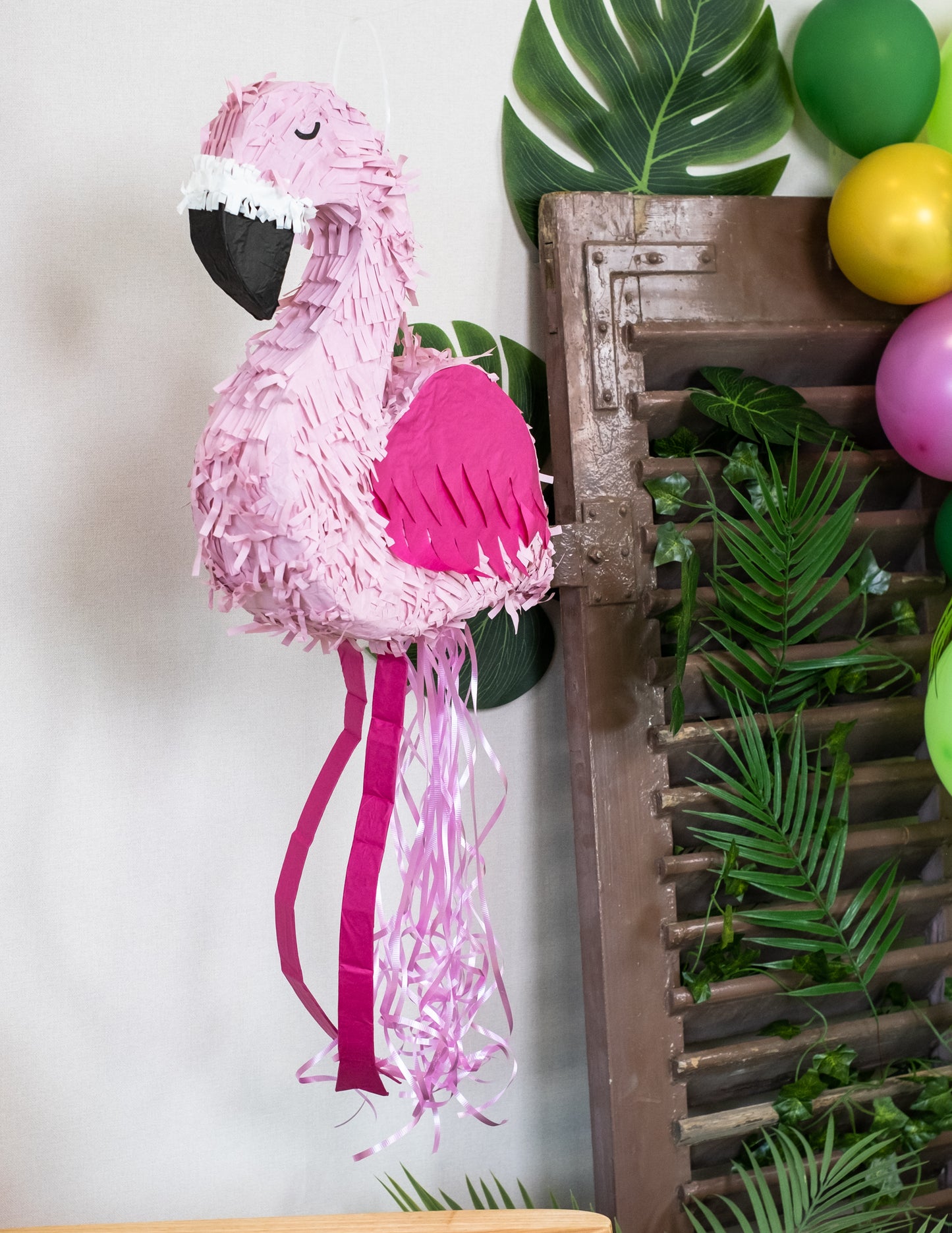 Roza flamingo piñata 90 x 48 cm