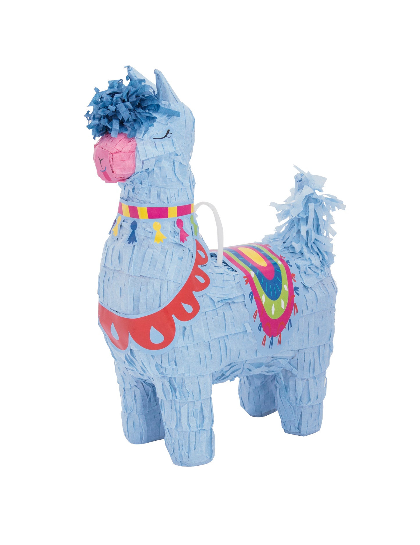 Mini piñata lama modra 16 cm