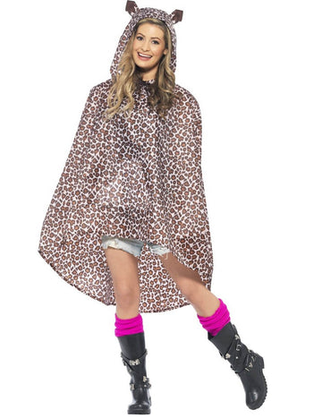 Poncho za odrasle leopard