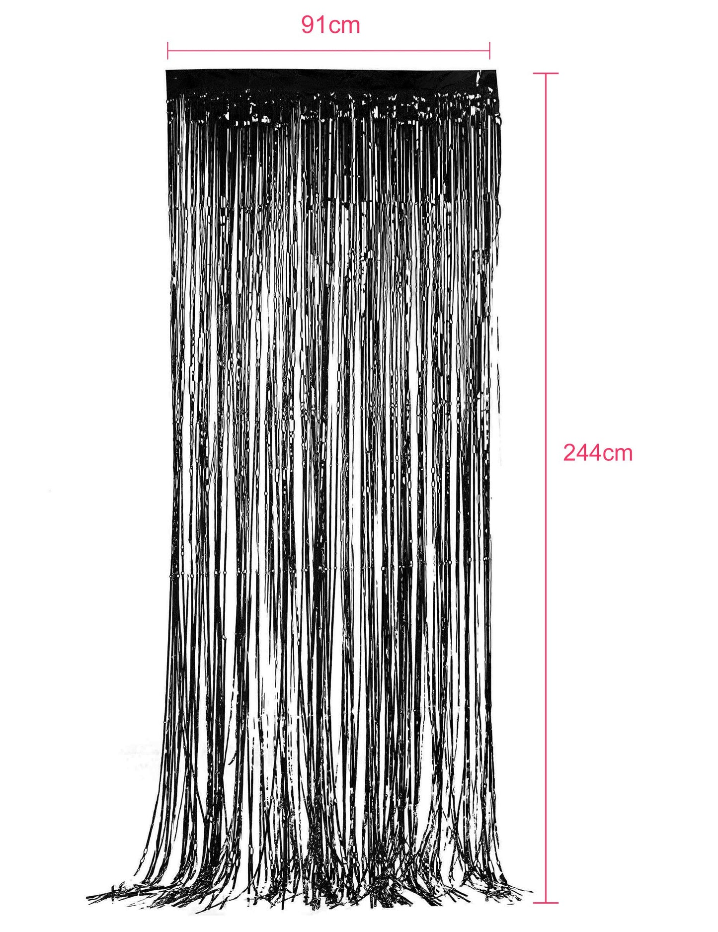 Črna scintillant Confen 244 x 91 cm