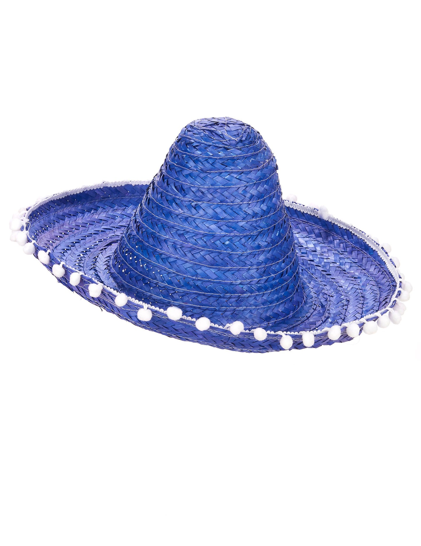 Blue Sombrero z mejo pompoma za odrasle